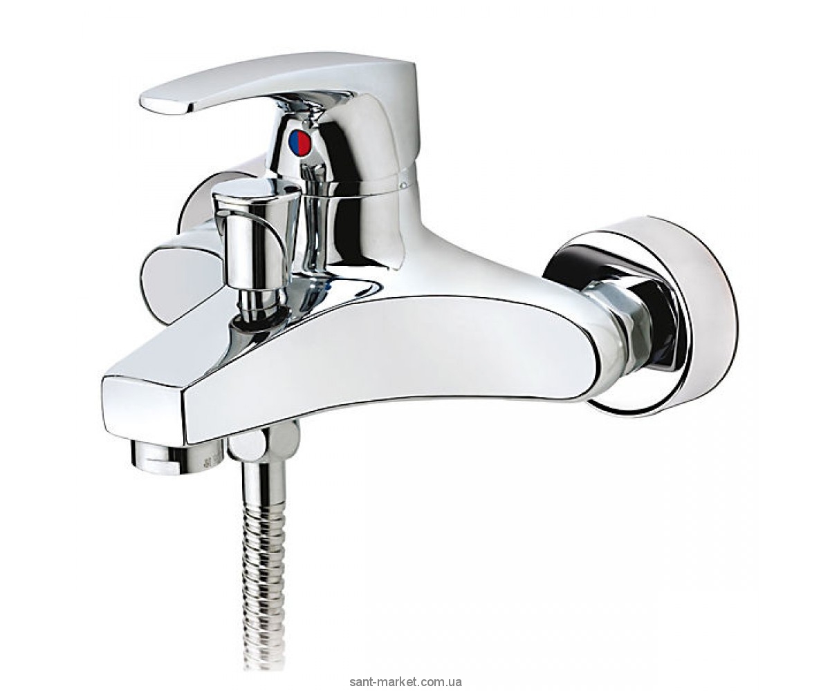 Змішувач одинважільний для ванни з душем Teka колекція MB2 хром 40.122.02