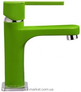 Смеситель для раковины однорычажный Teka коллекция Aura зеленый 50.342.02.18