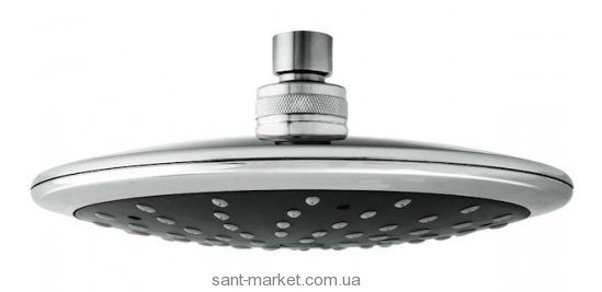 Лейка для верхнего душа с тропическим душем Teka коллекция Disk хром/черный 79.006.54