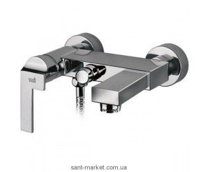 Смеситель однорычажный для ванны с коротким изливо Teka коллекция Cuadro хром 38.121.02
