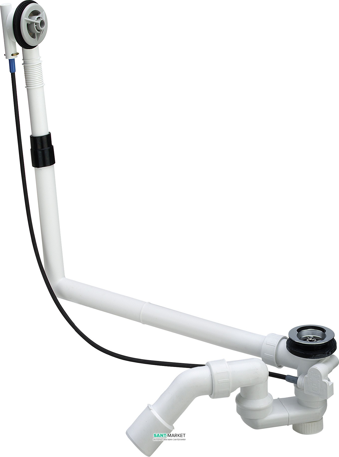 Сифон для нестандартных ванн Viega Multiplex 1070 мм без накладок 308889