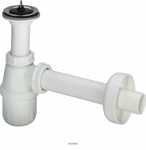 Viega Сифон для раковины с выпуском и пробкой 103927
