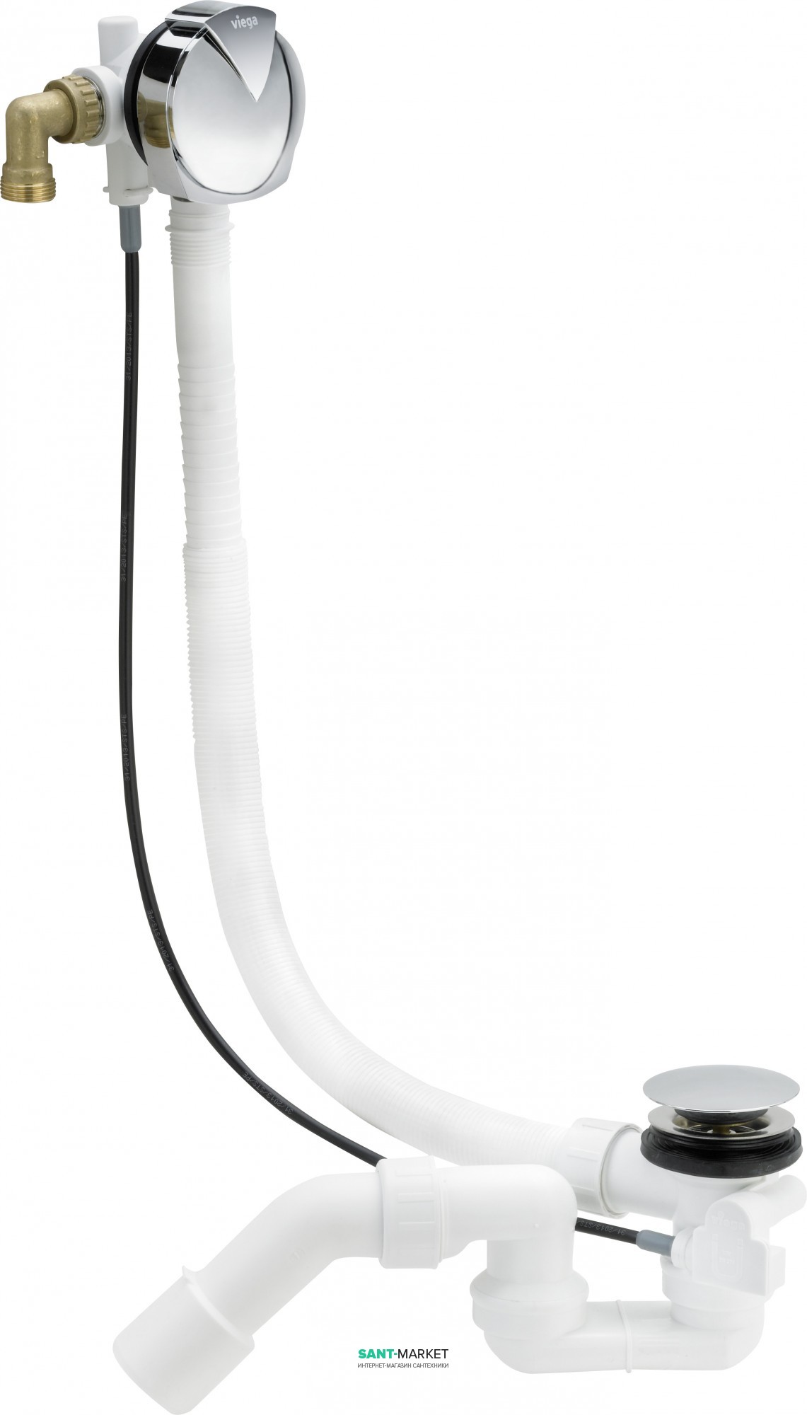 Viega сифон для ванни з наповнювачем Симплекс 593186
