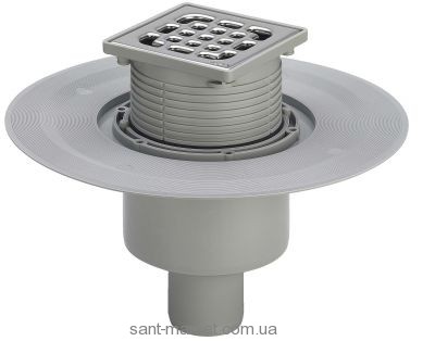 Трап для душа Viega Advantix з мокрим затвором і прямим випуском 100х100 557188