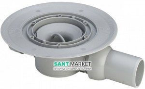 Сливной трап Viega мокрый затвор без насадки с горизонтальным выпуском 485412