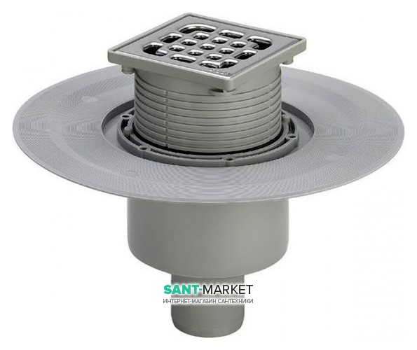 Сливной трап для душа Viega Advantix с мокрым затвором прямой выпуск 100x100 556914