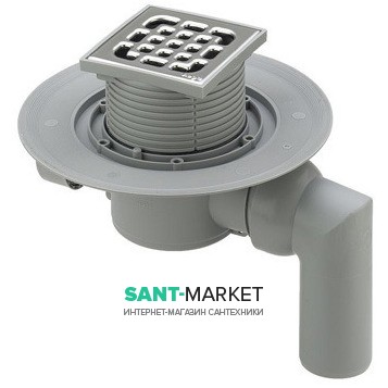  Сливной трап для душа Viega Advantix мокрый затвор боковой выпуск 100x100 557126