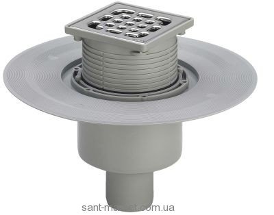 Трап для душа Viega Advantix с мокрым затвором и прямым выпуском 100х100 557188