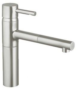 Смеситель для кухни с выдвижной лейкой GROHE Essence однорычажный сатин 32171DC0