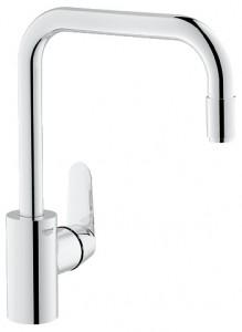 Смеситель для кухни с выдвижной лейкой GROHE Eurodisc Cosmopolitan однорычажный 31122002
