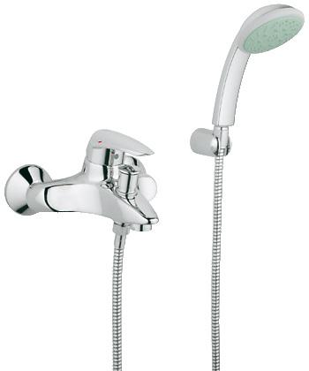 Смеситель однорычажный для ванны с душем Grohe коллекция Eurodisc хром 33395001