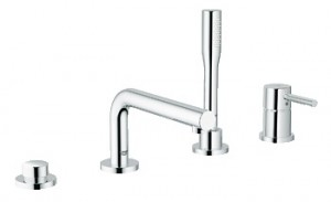 Смеситель однорычажный на борт ванны с душем Grohe коллекция Essence хром 19578000