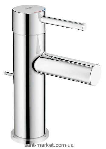 Смеситель для раковины однорычажный с донным клапаном Grohe коллекция Essence хром 32898000