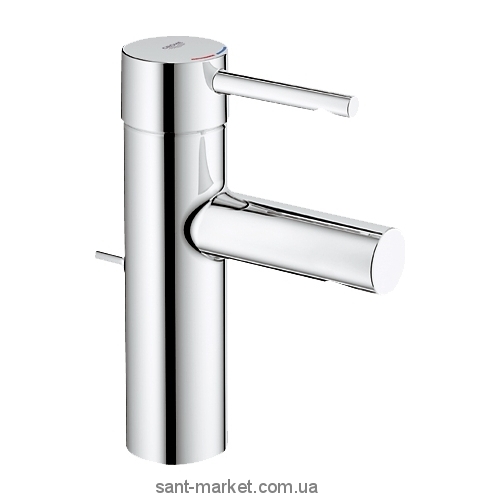 Смеситель для раковины однорычажный с донным клапаном Grohe коллекция Essence матовый хром 3289800E