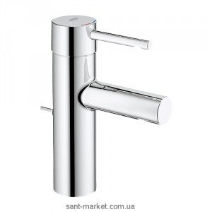Смеситель для раковины однорычажный с донным клапаном Grohe коллекция Essence матовый хром 3289800E
