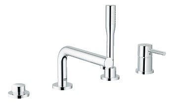 Змішувач одинважільний на борт ванни з душем Grohe колекція Essence хром 19578000