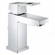 Смеситель для раковины однорычажный с донным клапаном Grohe коллекция Eurocube хром 2312700E