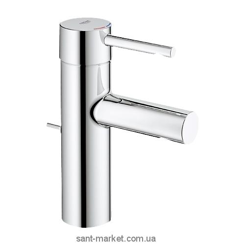 Смеситель для раковины однорычажный с донным клапаном Grohe коллекция Essence матовый хром 3289800E