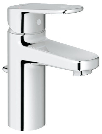 Змішувач для раковини одноважеля з донним клапаном Grohe колекція Europlus New хром 3261200E
