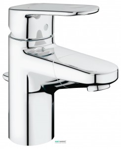 Смеситель для раковины однорычажный с донным клапаном Grohe коллекция Europlus New хром 33155002