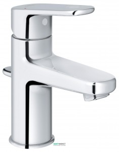 Смеситель для раковины однорычажный с донным клапаном Grohe коллекция Europlus New хром 33156002