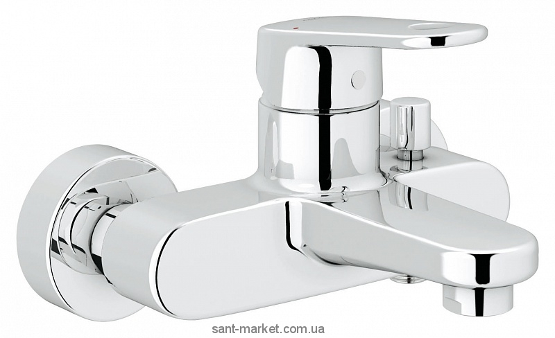 Смеситель однорычажный для ванны с коротким изливом Grohe коллекция Europlus хром 33553002