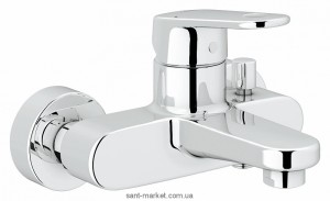 Змішувач одинважільний для ванни з коротким виливом Grohe колекція Europlus хром 33553002