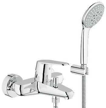Змішувач одинважільний для ванни з душем Grohe колекція Eurodisc Cosmopolitan хром 33395002