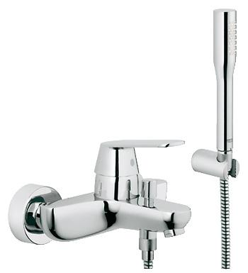 Смеситель однорычажный для ванны с душем Grohe коллекция Eurosmart Cosmopolitan хром 32832000