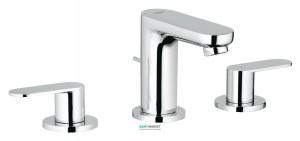 Смеситель для раковины двухрычажный с донным клапаном скрытый Grohe Eurosmart Cosmopolitan хром 20187000