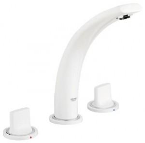 Змішувач для раковини двухвентильний з донним клапаном прихований Grohe колекція Ondus білий 20178LS0
