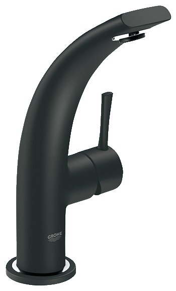 Змішувач для раковини одноважеля з донним клапаном Grohe колекція Ondus чорний 32125KS0