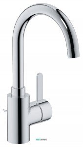 Смеситель для раковины однорычажный высокий Grohe коллекция Eurosmart Cosmopolitan хром 32830000