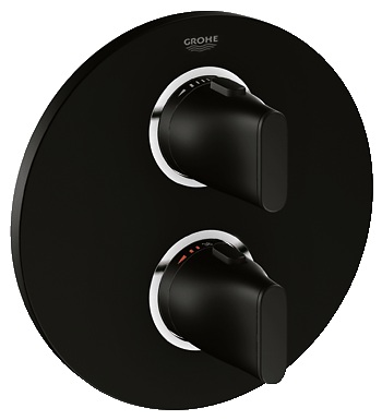 Смеситель с термостатом скрытый (встраиваемый) Grohe коллекция Ondus черный 19443KS0
