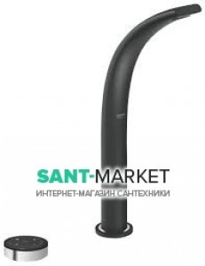 Смеситель для раковины электронный сенсорный с донным клапаном высокий Grohe Ondus черный 36083KS0