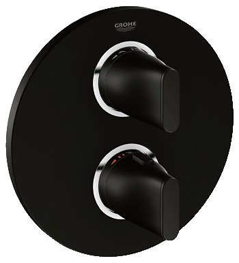 Змішувач з термостатом прихований (вбудований) Grohe колекція Ondus чорний 19442KS0