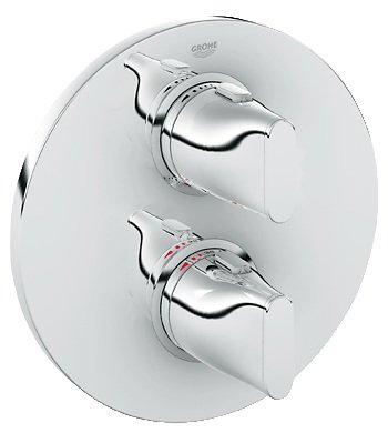 Змішувач з термостатом прихований (вбудований) Grohe колекція Ondus матовий хром 19443BS0