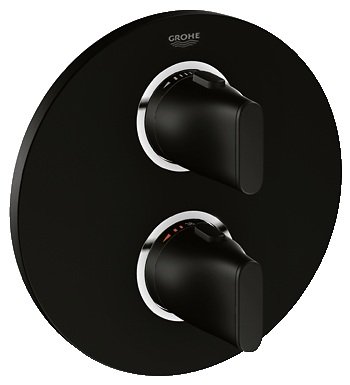 Змішувач з термостатом прихований (вбудований) Grohe колекція Ondus чорний 19443KS0