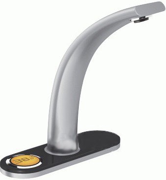 Смеситель для раковины электронный сенсорный с донным клапаном Grohe Ondus матовый хром 36080BS0