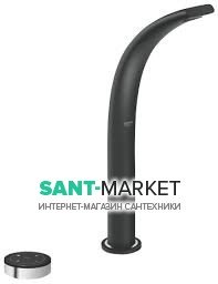 Змішувач для раковини електронний сенсорний з донним клапаном високий Grohe Ondus чорний 36083KS0