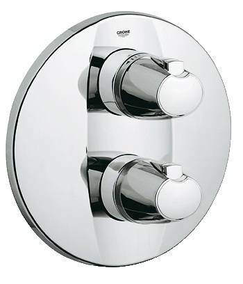 Смеситель с термостатом скрытый (встраиваемый) Grohe коллекция Grohtherm 3000 хром 19359000