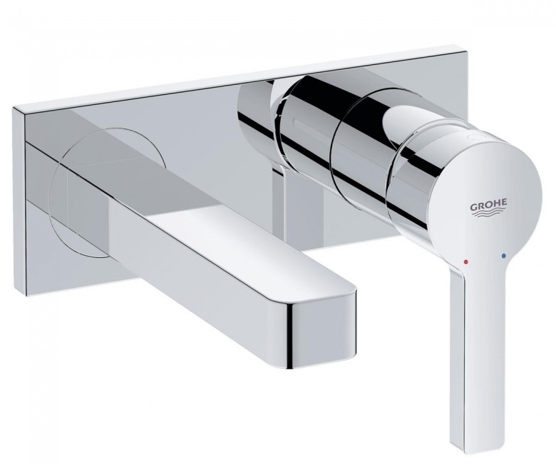 Змішувач для раковини одноважеля настінний прихований Grohe колекція Lineare хром 19409000