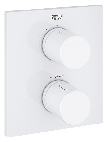 Змішувач з термостатом прихований (вбудований) Grohe колекція Grohtherm 3000 білий 19568LS0