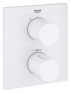 Смеситель с термостатом скрытый (встраиваемый) Grohe коллекция Grohtherm 3000 белый 19568LS0