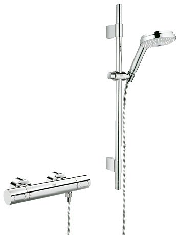 Змішувач для душу з термостатом Grohe Grohtherm 3000 Cosmopolitan з душовим набором хром 34275000