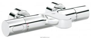 Смеситель с термостатом двухвентильный для ванны Grohe Grohtherm 3000 Cosmopolitan хром 34276000