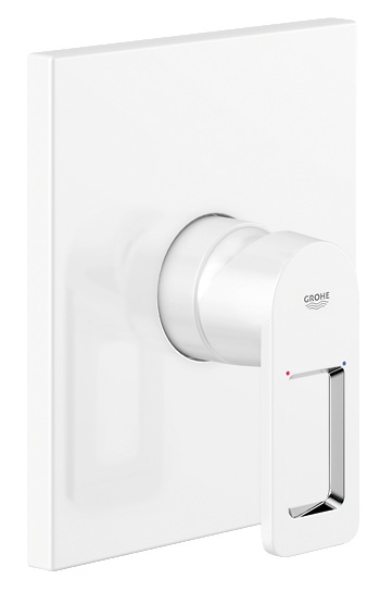 Смеситель для душа встраиваемый Grohe коллекция Quadra белый 19455LS0