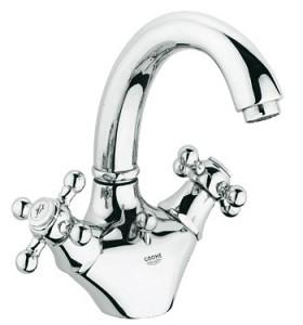 Змішувач для раковини двухвентильний з донним клапаном Grohe колекція Sinfonia хром 21014000