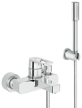 Смеситель однорычажный для ванны с душем Grohe коллекция Quadra хром 32639000