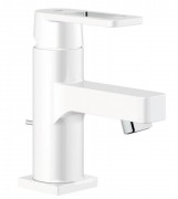 Смеситель для раковины однорычажный с донным клапаном Grohe коллекция Quadra белый 32631LS0